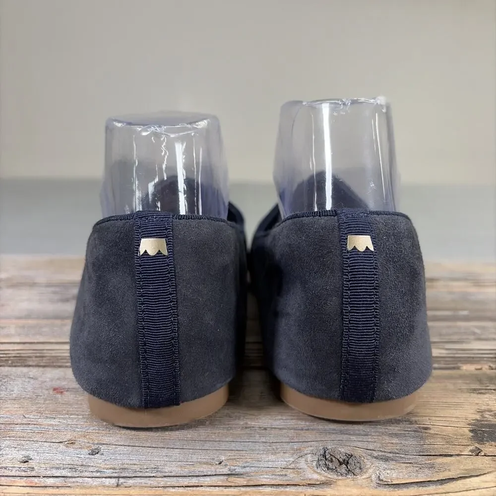 Birdies The Starling Blue Suede Loafer Flats Women’s Size 9.5 Bnfts Charity